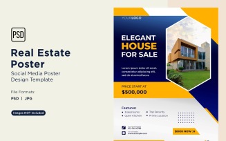 Real Estate Social Media Poster Post Design Template 51.