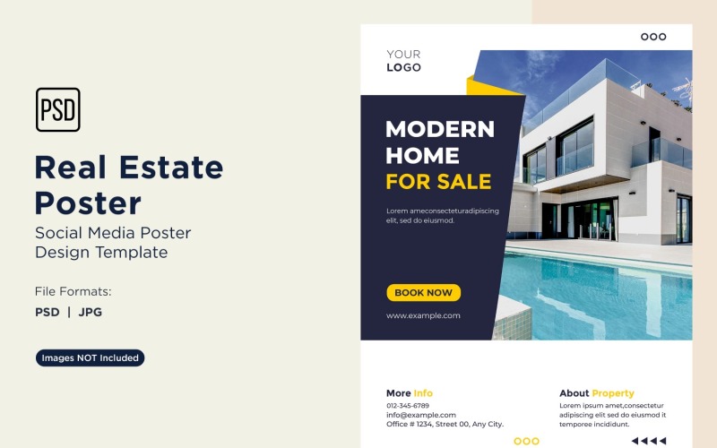 Real Estate Social Media Poster Post Design Template 91