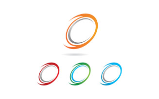 Abstract circle logo vector icon design V12