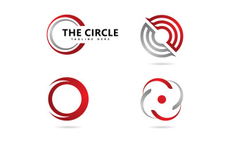 Abstract circle logo vector icon design V13