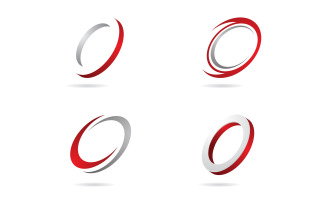 Abstract circle logo vector icon design V14