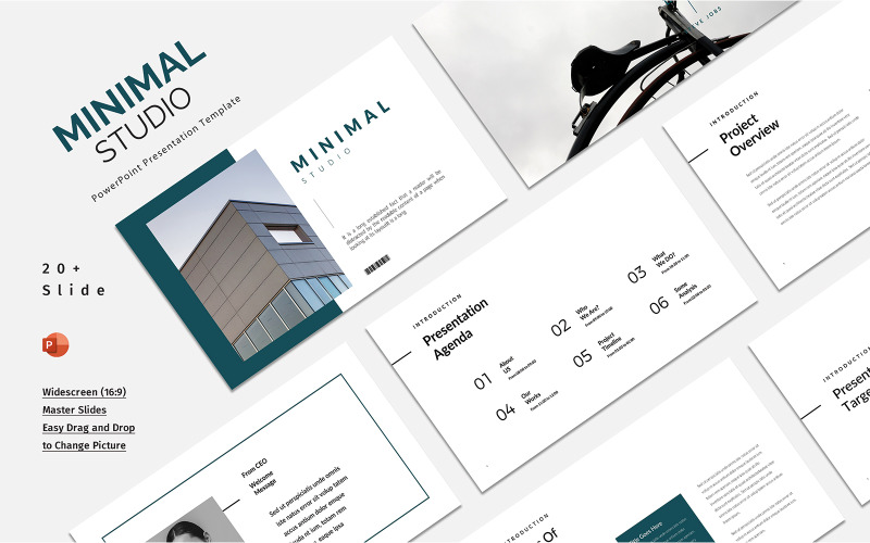 Minimal Studio PowerPoints Presentation PowerPoint Template