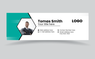 Email signature footer design template
