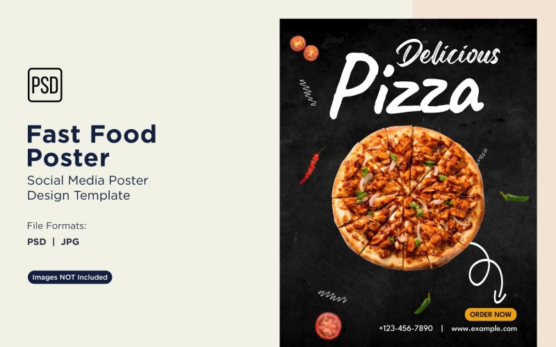 Fast Food Social Media Post Poster Design Template 19