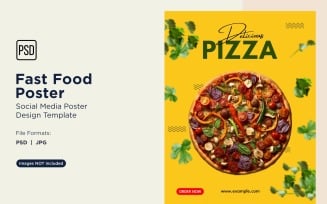 Fast Food Social Media Post Poster Design Template 18