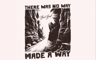 God Made a Way PNG, Western PNG, Religious png, Faith png, Vintage Jesus T-Shirt, Cute Graphic