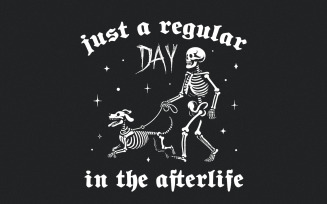 Halloween Skeleton Dog PNG, Skeleton Walking Dog, Funny Skeleton Dog, Ghost Dog PNG, Spooky Season