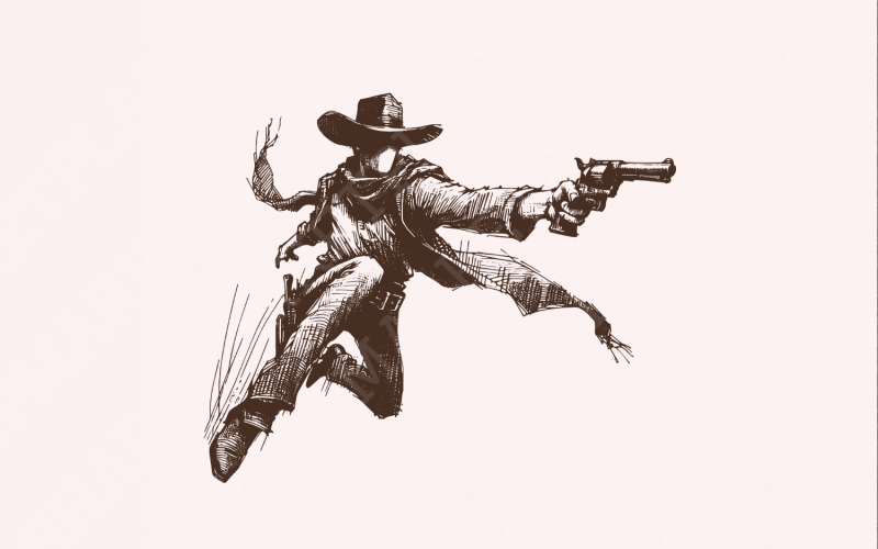 Western Cowboys Png, Rodeo Png, Wild West, Cowboy Png, Country Cowboy Png, Western Png, Digital Illustration