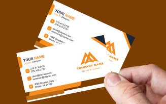 Modern Corporate Business Card PSD Template | Double-Sided, Editable & Print-Ready