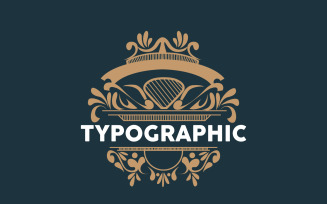 Decorative Vintage Typography Greeting Card Design V1