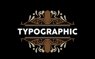 Decorative Vintage Typography Greeting Card Design V4