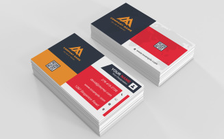 Clean and Professional Double-Sided Business Card PSD Template for Corporate Identity