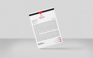 Creative Letterhead Orange Color Corporate Letterhead