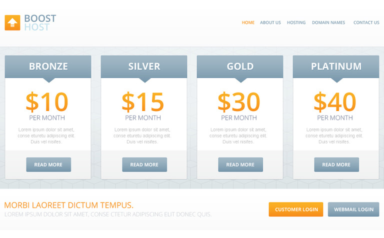 Hosting Bootstrap Website Template Big Screenshot Hosting Responsive Website Template New Screenshots BIG