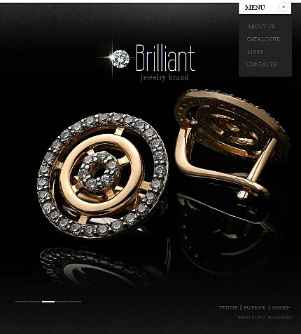 Jewelry Premium Facebook HTML CMS Theme Big Screenshot Jewelry Facebook HTML CMS Template Facebook Screenshot