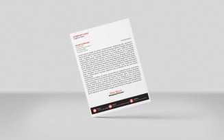 Creative Letterhead BLACK AND orange