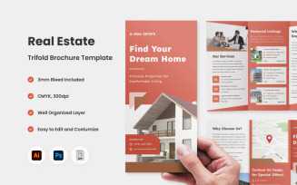 Real Estate Trifold Brochure Template V1
