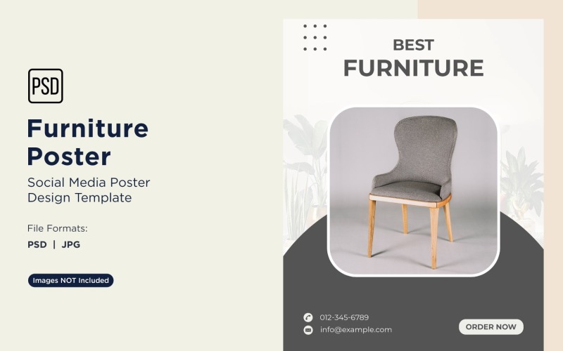 Furniture Poster Design Template 02 Social Media