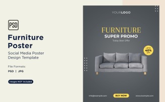 Furniture Poster Design Template 10