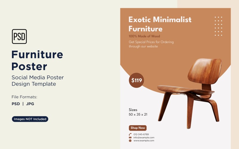 Furniture Poster Design Template 26 Social Media