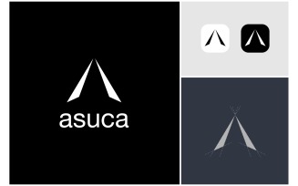 Letter A Abstract Modern Logo