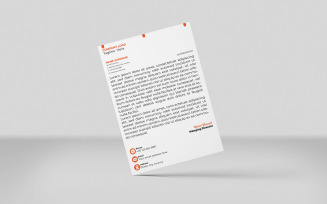 Creative Letterhead Corporate Letterhead Identity Template Design 1 color