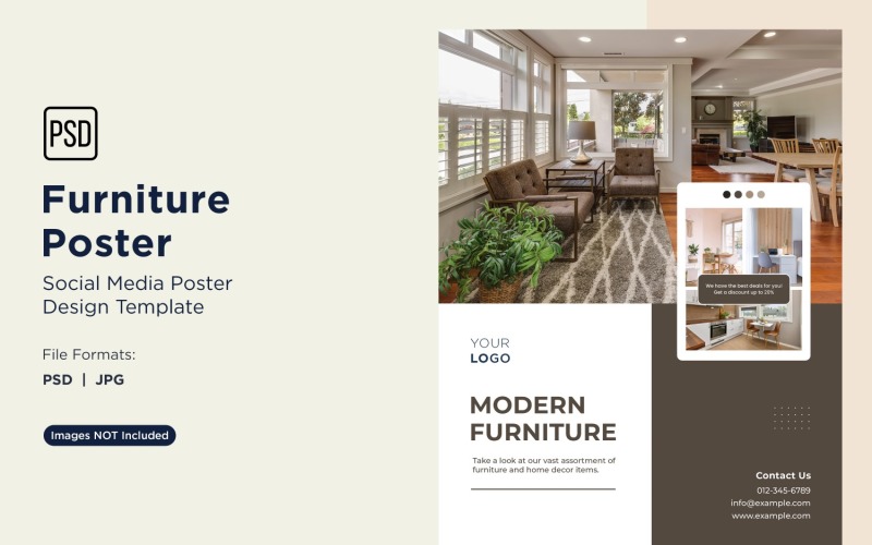 Furniture Poster Design Template 98 Social Media