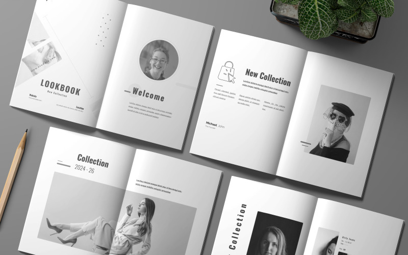 LookBook Layout Template (InDesign) Magazine Template
