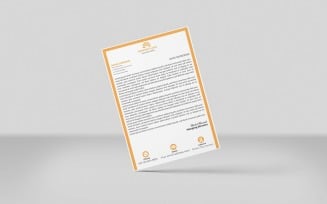black coral Colors Creative Letterhead Corporate Letterhead Identity Template Design Minimal Style