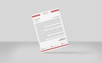 black maroon Colors 2 Creative Letterhead Design Minimal Style