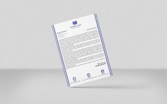 Colors navy Creative Letterhead Corporate Letterhead Identity Template Design Minimal Style