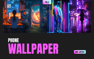 200 AI Generated Phone Wallpaper Vol 02