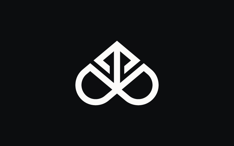 Infinity Up Arrow Logo Template