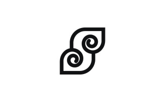 Letter S Spiral Logo Design Template