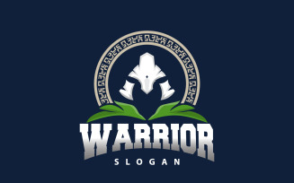Spartan Logo Vector Warrior Knight Soldier V4