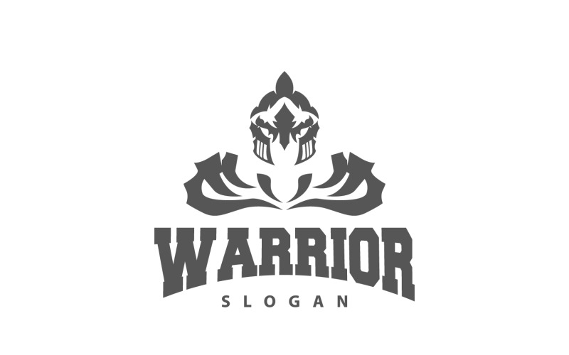 Spartan Logo Vector Warrior Knight Soldier V6 Logo Template