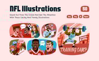 Sports Illustrated NFL Vector Illustrations