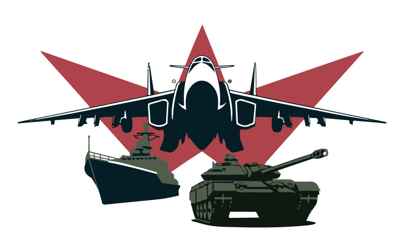 An illustration of the logo of the military Illustration