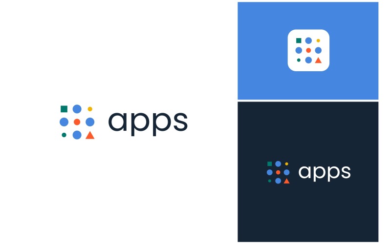 Apps Software Development Logo Logo Template