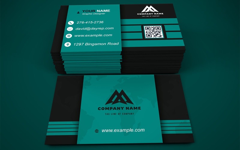 Business Card Template for Property - Dealers - Corporates - Customizable Designs - 676 Corporate Identity