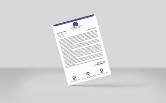 Colors navy Creative Letterhead Corporate Letterhead