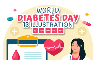 13 World Diabetes Day Illustration