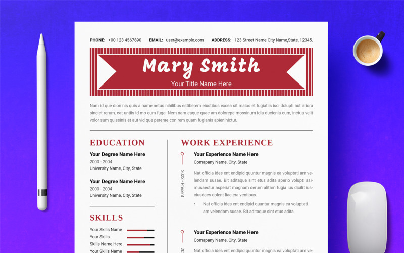 Elegant Professional Resume Resume Template