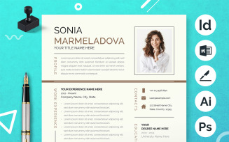 Executive CV Design Resume Template