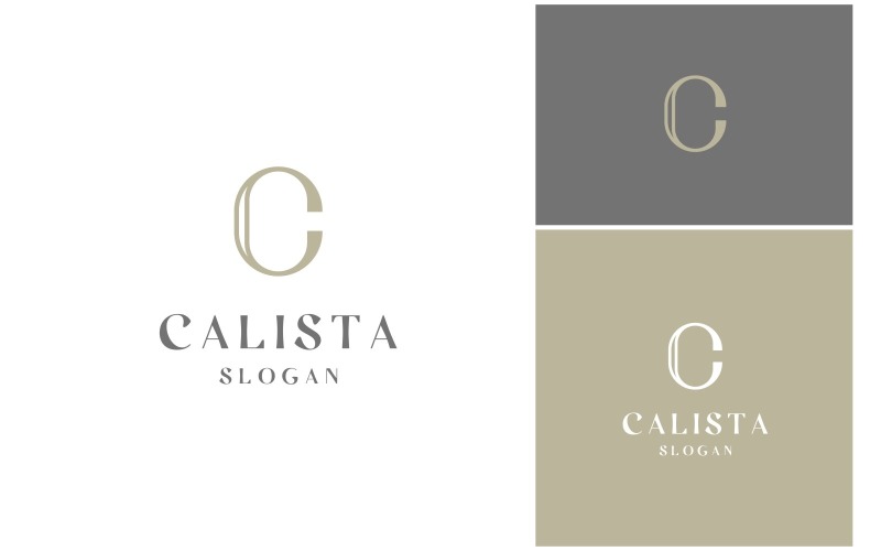 Initial Letter C Luxury Logo Logo Template