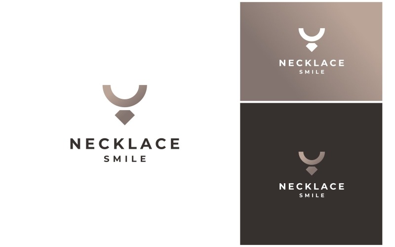 Necklace Diamond Jewelry Logo Logo Template
