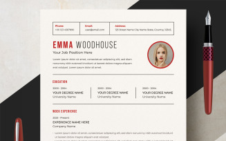 Simple And Minimal Executive Resume