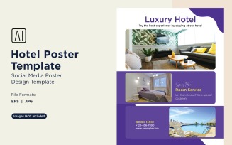 Hotel Marketing Poster Design Template 09