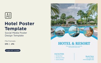 Hotel Marketing Poster Design Template 14