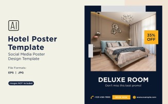 Hotel Marketing Poster Design Template 100